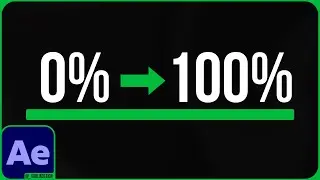 Tutorial de Barra com % no After Effects | Texto Animado