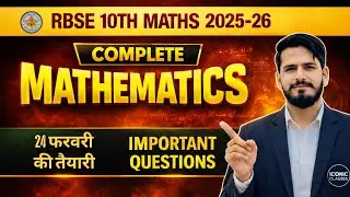 Class 10th Maths Complete Revision | RBSE Board Exam 2026 | Important Questions