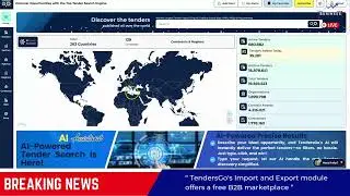 Global Tenders & Bids Platform | Unlimited Procurement Opportunities | TendersGo