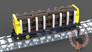 LEGO WAGON for wood your LEGO train must have!