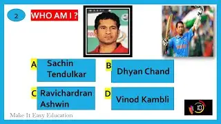 KIDS QUIZ ON FAMOUS INDIAN PERSONALITIES IN SPORTS || PART 36 || GENERAL KNOWLEDGE FOR CHILDREN