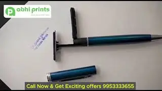 Customized Pen with Rubber Stamp at Affordable Price by Abhiprints | Professional Stamps.