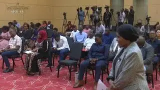 ZUHURA YUNUS AKIZUNGUMZA NA VYOMBO VYA HABARI - IKULU, DAR ES SALAAM