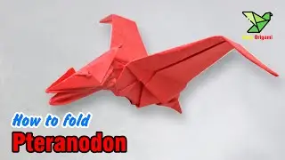 How to fold Pteranodon  dinosaur bird| Folding dinosaur tutorial | origami dinosaur bird