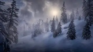 Winter storm atmosphere with howling wind sounds  Sounds for deep sleep  Howling wind and snowstorm