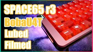 Space65 r3 with BobaU4T lubed and filmed Typing sounds ASMR [ Typing Test ] | Best Tactile Spacebar