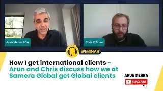 How I get international clients -Arun and Chris from Samera discuss this important topic!