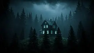 ⛈️ ASMR video of Rain in a dark, foreboding house, white noise