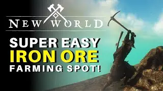 New World | SUPER EASY IRON Farm! Iron Ore Farm Guide! (300-500 Iron Ore Every 10-15 minutes!)