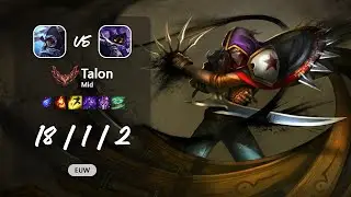 Talon Mid vs Veigar - EUW GrandMaster Patch 13.10