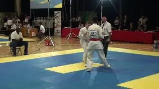 British Karate Kyokushinkai 40th Britsh Open Riordan McCready v Cathal Collins IFK Ireland