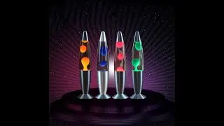 Jellyfish Led Lava Lamp Aluminum Alloy Bedroom Decorative Volcano Lava Night Light
