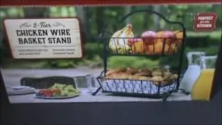 My quick review of Two-Tier Chicken Wire Basket Stand