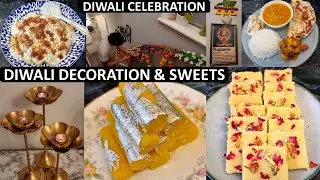 Dhanteras Vlog - Light, Decoration, Sweet & Thali | Diwali Festival Celebration Day 1 | Diwali Décor