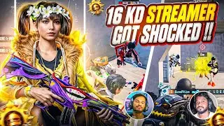 [ 6+ Streamer's vs Kunal🔥 ] Fastest 1v4 Clutches Against 16 KD Pro Streamer 😱 | BGMI
