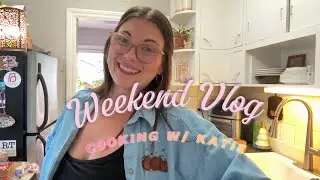Cooking With Katie | Weekend In My Life Vlog 🍌 Hello Kitty Caf&eacute; & Home Cooking