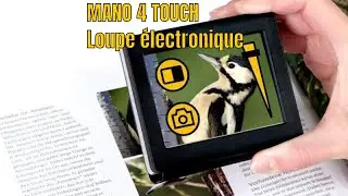 How to use the handheld magnifier, MANO Touch 4 ?