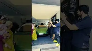 Surprise #Birthday #Gift 🎁 #PorscheTaycan #PushkarRajThakur #Wife  #Porsche #Taycan