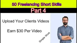 Video Uploading Work | Freelancing Short Skills | Technical Talha Akram