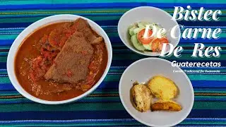 Bistec De Carne De Res | Comida Tradicional De Guatemala