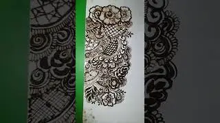 #shorts paper mehendi design💚