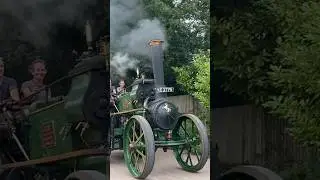 Steam traction engine steaming up the hill #steam #steamengine