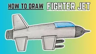 Easy Drawing : Fighter Jet | How To Draw a Fighter Jet | @KalakritArtStudiobyKanika 