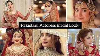 Top 10 Pakistani Actress Bridal Look| Hania Amir Baridal look | bridal #designerdress