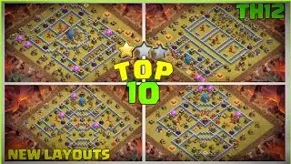 LETEST |TOWN HALL 12 WAR BASE WITH LINKS|TOP 10|TH12 WAR BASE|TH12 BASE LINKS