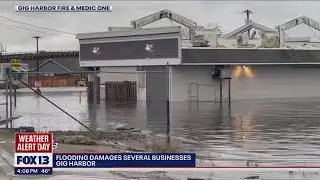 Flooding damages several businesses in Gig Harbor | FOX 13 Seattle
