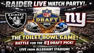 The Toilet Bowl Game 🚽 | Raiders vs Giants LIVE Watch Party