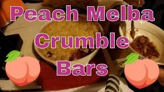 Peach Melba Crumble Bars