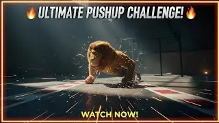 🦁🏋️&zwj;♂️🦍 Wild Species Ultimate Pushup Challenge! #animalworkout #workoutmotivation #fitness