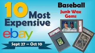 TOP 10 Junk Wax Era Baseball Cards Weekly Sales on eBay | Sept 27 - Oct 10, Ep 42