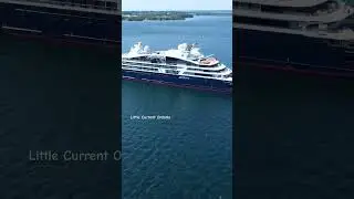 North Channel Cruise liner #drone #manitoulinisland #cruise #manitoulin #ship