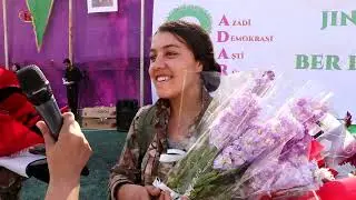 YPJ bi toreneke leşkerî 8 adarê pîroz kirin