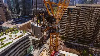 Toronto Construction of Skyscraper | Drone View