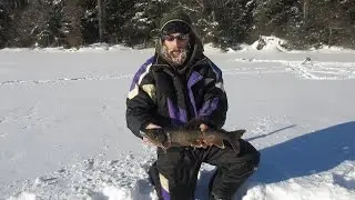 Catch n Cook | -30 Degrees! | Winter Ice Fishing Trout and Woodsman's Lunch