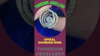 Spiral Diamond Ring