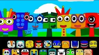 MY all SPRUNKI OC -  One, Two, Three, Four, Five, Six, Seven, Eight, Nine (from Numberblocks)