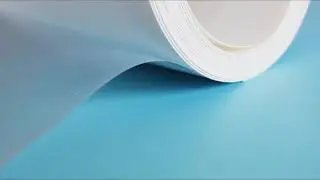 White laminated plastic sheet with pe film