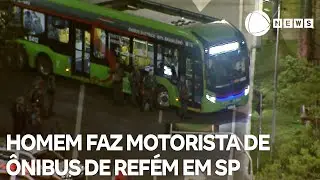 Homem faz motorista de ônibus de refém em Itaquera, na Zona Leste de São Paulo