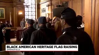 Black American Heritage flag raising held in Springfield