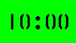 10 Minute Countdown Timer - Green Screen [FREE USE]