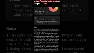 new update iQOO z10x and vivo t4x origin os 6 new update new version android 16 47.72MB