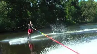 Classic Day of Water Skiing in Stillwater, New York - Upper Hudson River