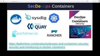 SecDevops Containers