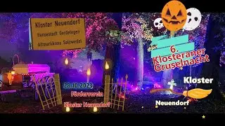 Die 6. Klosteraner Gruselnacht 2023. Die Addams Family und andere Gestalten in Kloster Neuendorf.