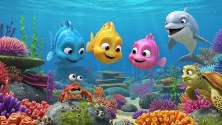 Five Little Fishies Splash Song | Fun Kids Water Song, Nursery Rhyme & Toddler Music 🐟💦🎶