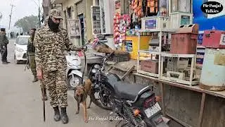 Security High Alert ; Anti Sabotage Teams of Police, CRPF conduct surprise searches in busy places.